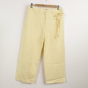 Larry Levine Linen Blend Cute Capri Pants size 8